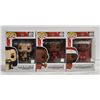 Image 1 : LOT OF 3 WWE WRESTLING FUNKO POP VINYL FIGURES