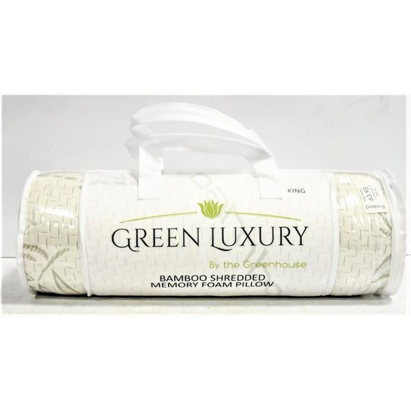 KING SIZE BAMBOO SHREDDED MEMORY FOAM PILLOW