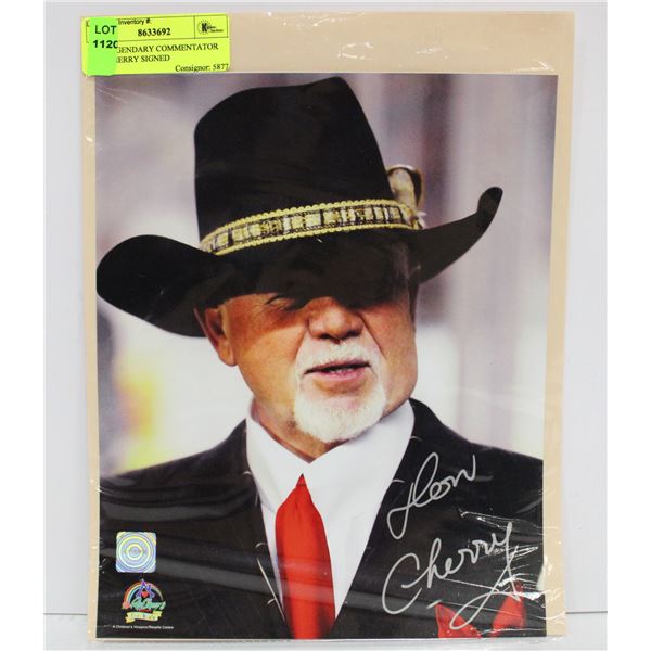 NHL LEGENDARY COMMENTATOR DON CHERRY SIGNED