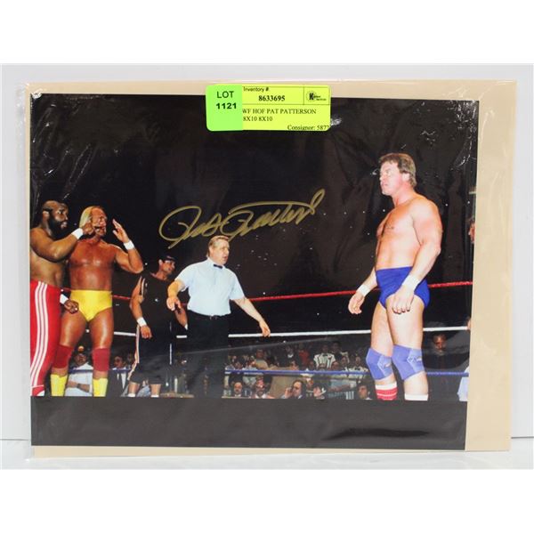 WWE WWF HOF PAT PATTERSON SIGNED 8" X 10"