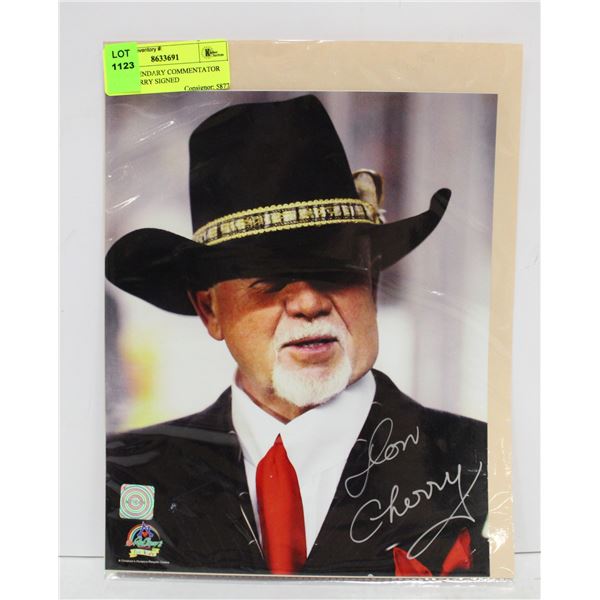 NHL LEGENDARY COMMENTATOR DON CHERRY SIGNED