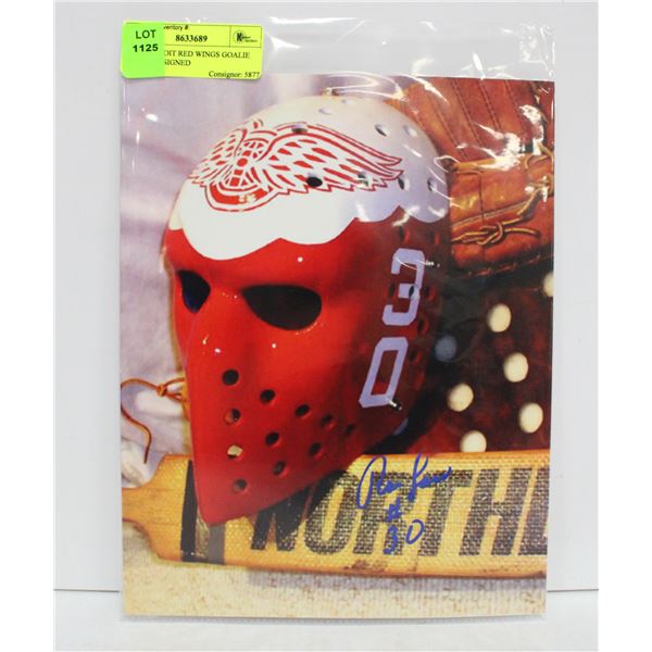 NHL DETROIT RED WINGS GOALIE RON LOW SIGNED