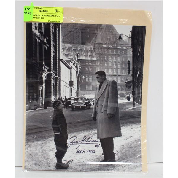 NHL MONTREAL CANADIENS JEAN BELIVEAU SIGNED