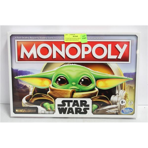 STARWARS MANDALORIAN THE CHILD NEW MONOPOLY
