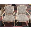 Image 1 : PAIR OF UPHOLSTERED ARM CHAIRS