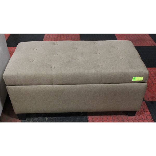FABRIC STORAGE OTTOMAN