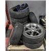 Image 1 : PALLET WITH ASSORTED TIRES AND RIMS