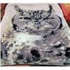 Image 2 : OWL DESIGN MINK BLANKET - QUEEN SIZE