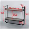 Image 2 : NEW REPACKAGED 2 TIER BATHROOM SHELF UNIT WITH