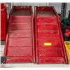 Image 1 : SET OF 2 RED VEHICLE RAMPS