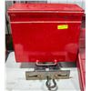 Image 1 : RED METAL TRACTOR BALLAST BOX W/ SPARE HOOK