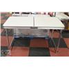 Image 1 : ADJUSTABLE HEIGHT FOLD OUT TABLE, PORTABLE
