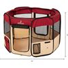 Image 3 : NEW IN PACKAGE ZAMPA RED AND BEIGE PET PLAY PEN