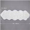 Image 2 : NEW REPACKAGED BORITA FAUX SHEEP SKIN RUG