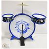 Image 1 : BLUE CHILDREN'S DRUM SET