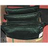 Image 1 : SET OF 4 DARK GREEN DECOR PILLOWS WITH