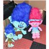 Image 1 : LOT OF 3 TROLLS PLUSHES