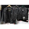 Image 1 : 3 LEATHER VESTS/JACKET