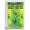 Image 1 : 1990 MADONNA CONCERT POSTER - REPRODUCTION