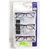 Image 1 : FOSTER GRANT LDS READING GLASSES 3 PACK +2.50