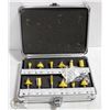 Image 1 : NEW 12PC CARBIDE ROUTER SET, IN SHANK, METAL BOX
