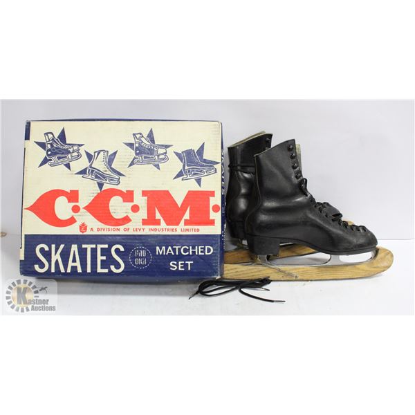 VINTAGE CCM SKATES IN BOX