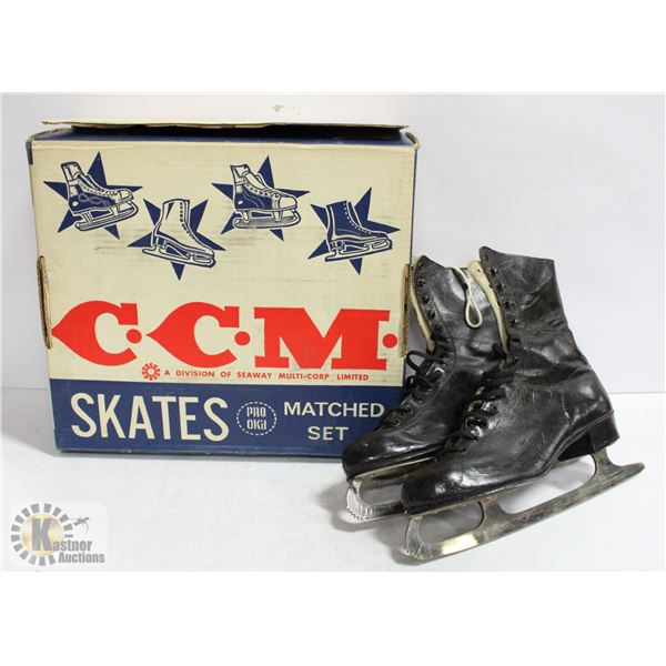 VINTAGE CCM SKATES IN BOX