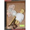 Image 1 : BRONZE BABY SHOE ,CUP, DOLL, BALLET SLIPPERS