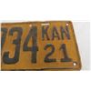 Image 3 : 1921 "KAN" License plate - repainted