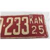Image 3 : 1925 "KAN" License plate - repainted