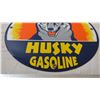 Image 3 : Husky Gasoline porcelain sign - 11.75 diameter