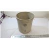 Image 1 : Medicine Hat Potteries 3gal sonteware crock - small handles on side - hairline cracks