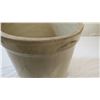 Image 3 : Medicine Hat Potteries 3gal sonteware crock - small handles on side - hairline cracks