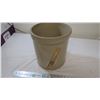 Image 4 : Medicine Hat Potteries 3gal sonteware crock - small handles on side - hairline cracks