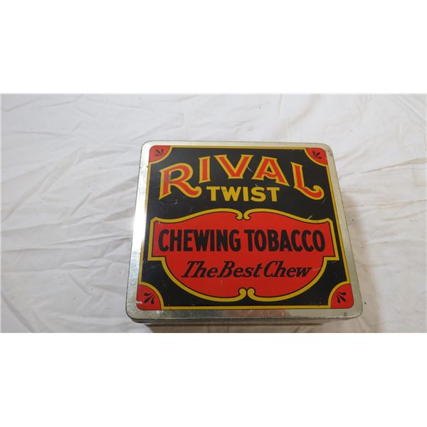 Rival twist chewing tobacco tin - 5lbs
