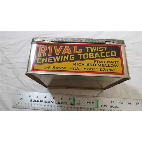 Rival twist chewing tobacco tin - 5lbs
