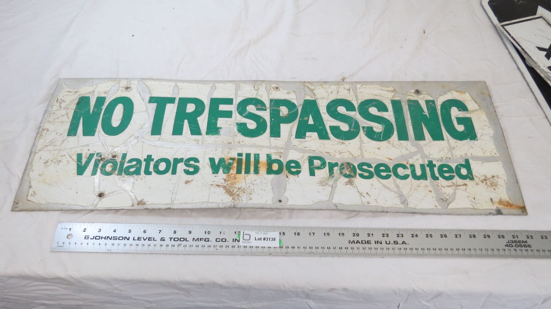 thumbnail image 2 of HY-KO 804 Weatherproof Aluminum No Trespassing Sign – 12 Pack 2 of 5