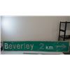 Image 1 : aluminum Beverley town sign - 11.75x70.75