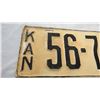 Image 2 : 1923 Kansas License Plate (repainted)