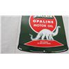 Image 3 : Sinclair opaline motor oil enamel sign - 7.75x11