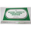Image 4 : Motor vehicle inspection aluminum sign - 14.5x24 - double sided