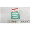 Image 1 : Mercury Marine Sale tin sign - 6x9.75
