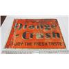 Image 1 : Orange Crush tin sign stamped st thomas metal signs - 19.25x27.25
