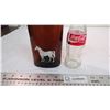 Image 2 : vintage liquor bottle + coke bottle