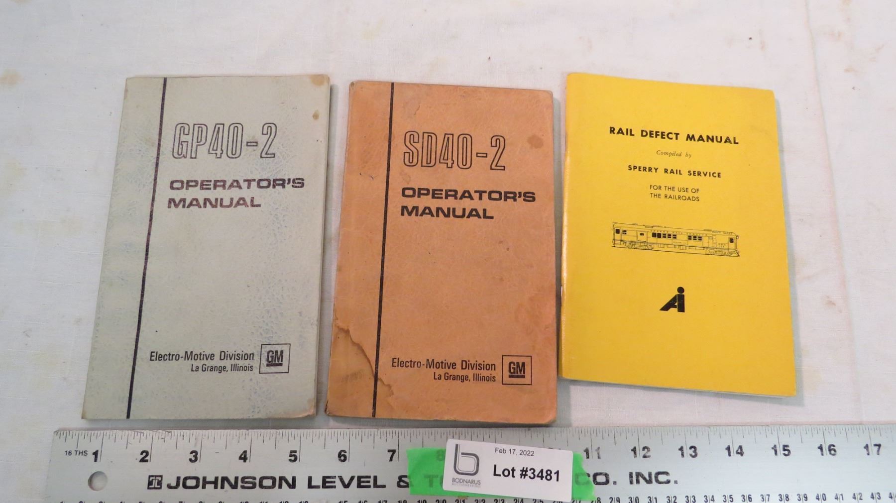 Defect Manual GP 40-2 Operators manuals + Rail defect manual