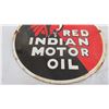 Image 3 : Red Indian motor oil porcelain sign - 12" diameter
