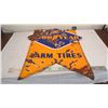 Image 1 : Good Year farm tires porcelain sign - 31.5 x 35 - double sided