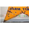 Image 4 : Good Year farm tires porcelain sign - 31.5 x 35 - double sided