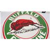 Image 3 : Buffalo gasoline porcelain sign - 30" diameter - double sided