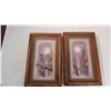 Image 2 : 2X THE BID PRICE - (2) framed paper art pictures - signed Andres Orpinas - 9.75x15.75